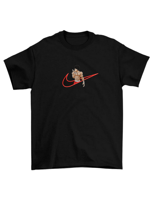 KAEL - Baki Hanma Oversize Tshirt Yeniden Yapılandırılmış Nakış
