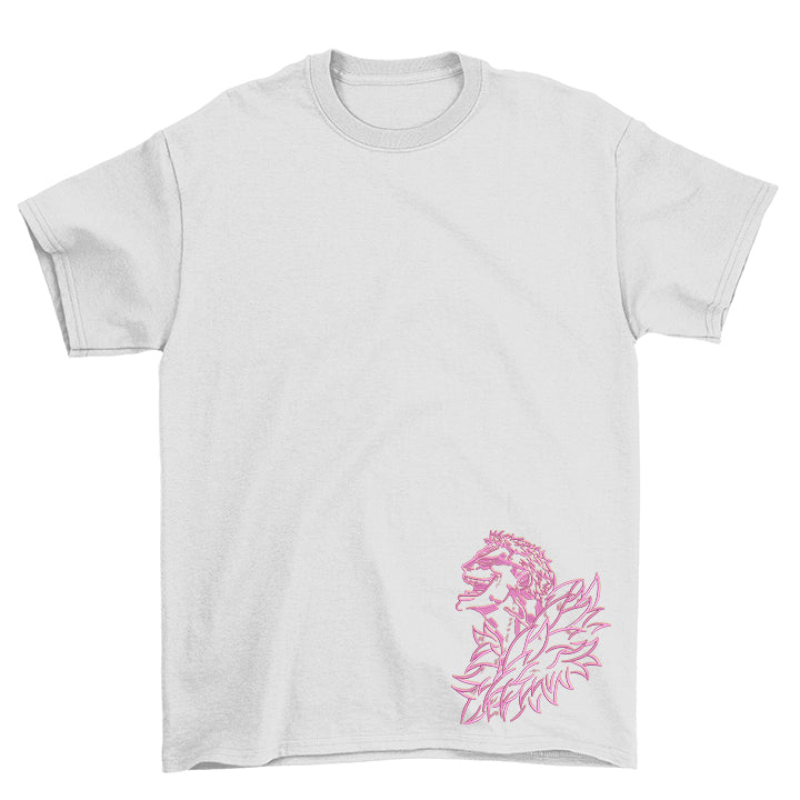 KAEL - Donquixote Doflamingo Oversize Tshirt Yeniden Yapılandırılmış Nakış