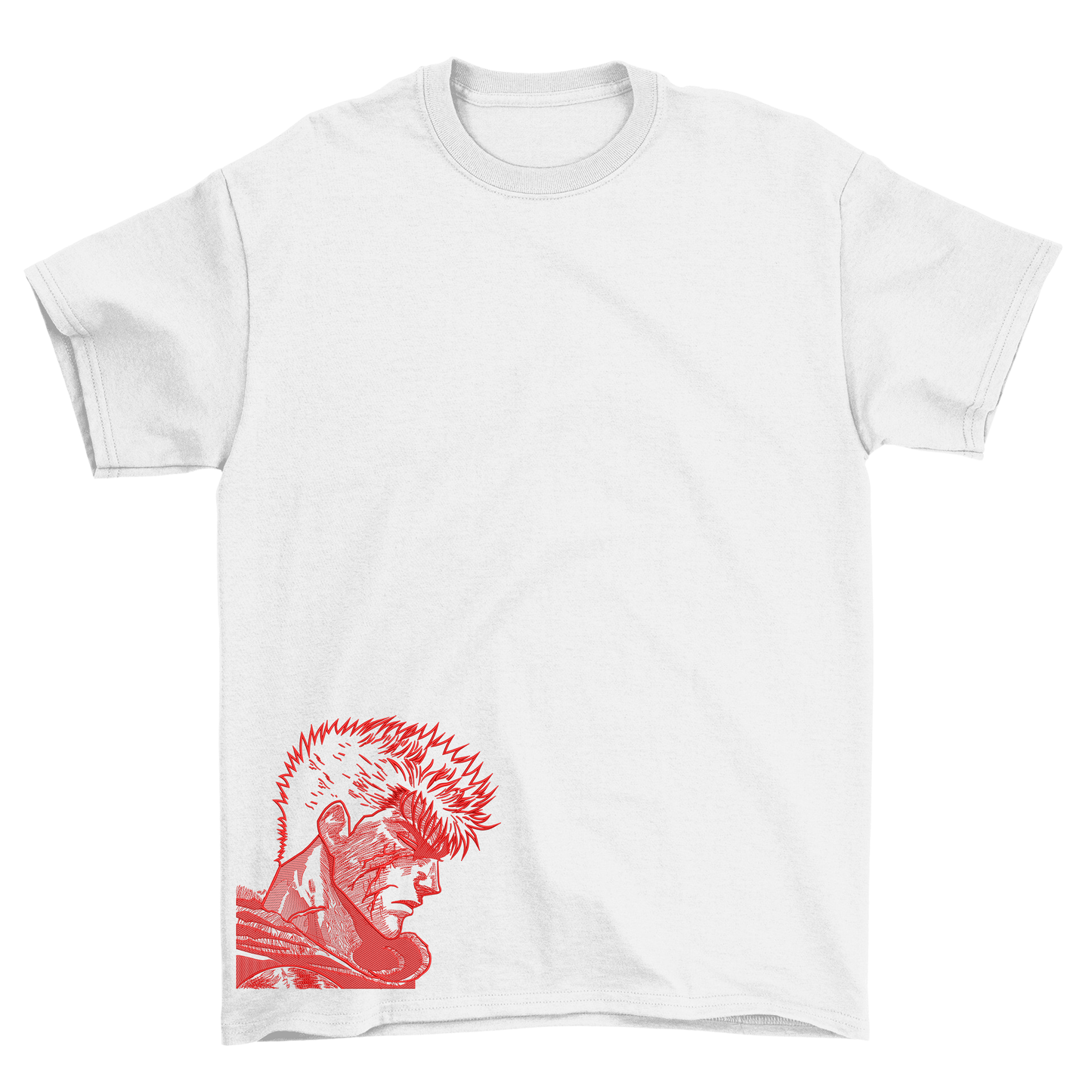 KAEL - Berserk Guts 2 Oversize Tshirt Yeniden Yapılandırılmış Nakış