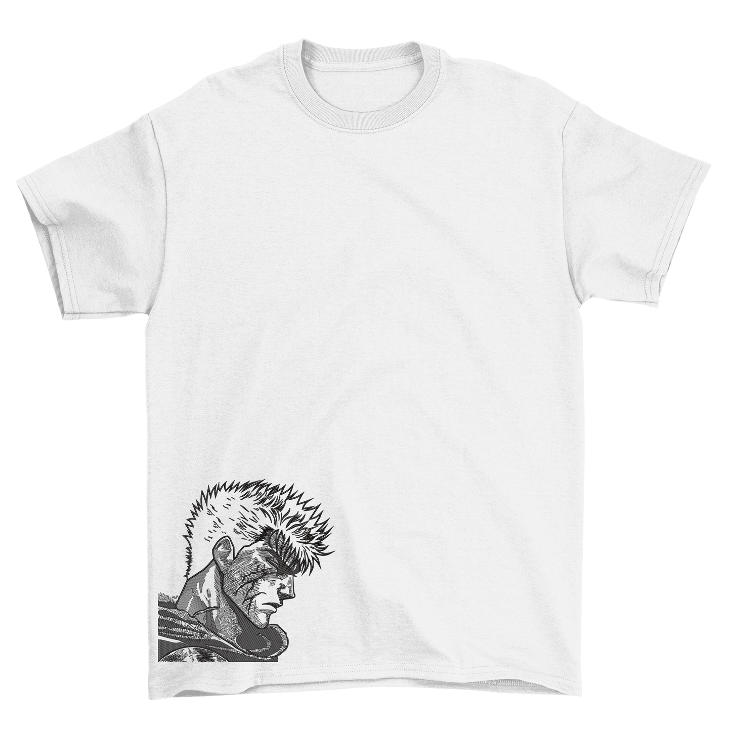 KAEL - Berserk Guts 2 Oversize Tshirt Yeniden Yapılandırılmış Nakış