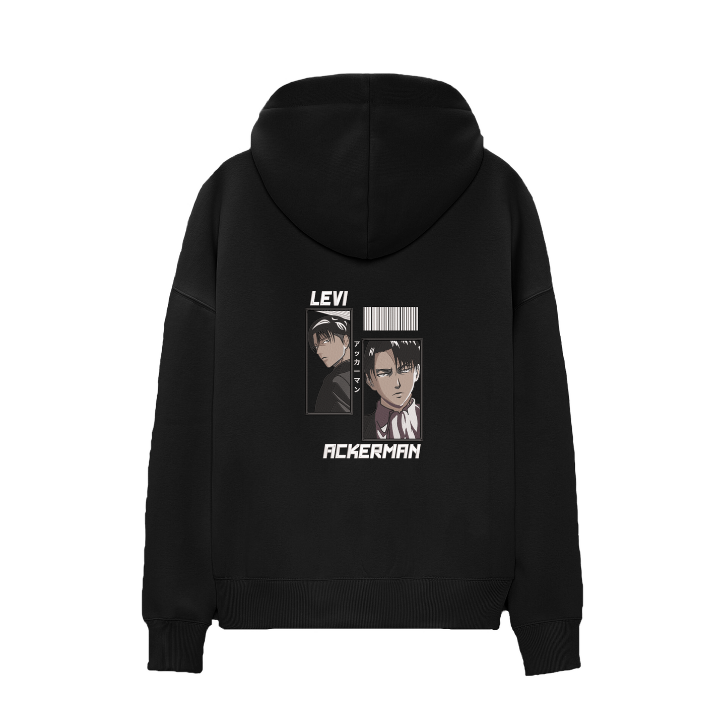 KAEL - OVERSİZE SWEATSHİRT - Levi Ackerman Yeniden Yapılandırılmış Nakış