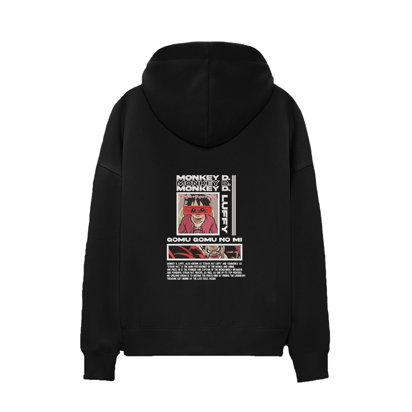 KAEL - OVERSİZE SWEATSHİRT - Luffy Gear 4 Yeniden Yapılandırılmış Nakış