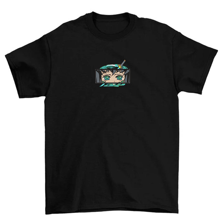 KAEL - Muichiro Tokito Oversize Tshirt Yeniden Yapılandırılmış Nakış