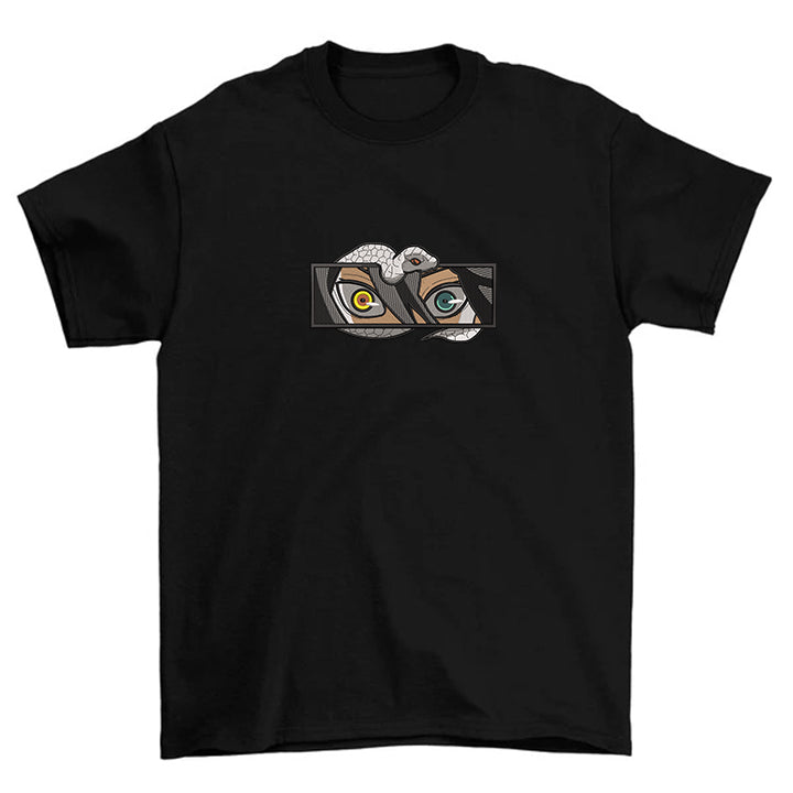 KAEL - Obanai Iguro Oversize Tshirt Yeniden Yapılandırılmış Nakış
