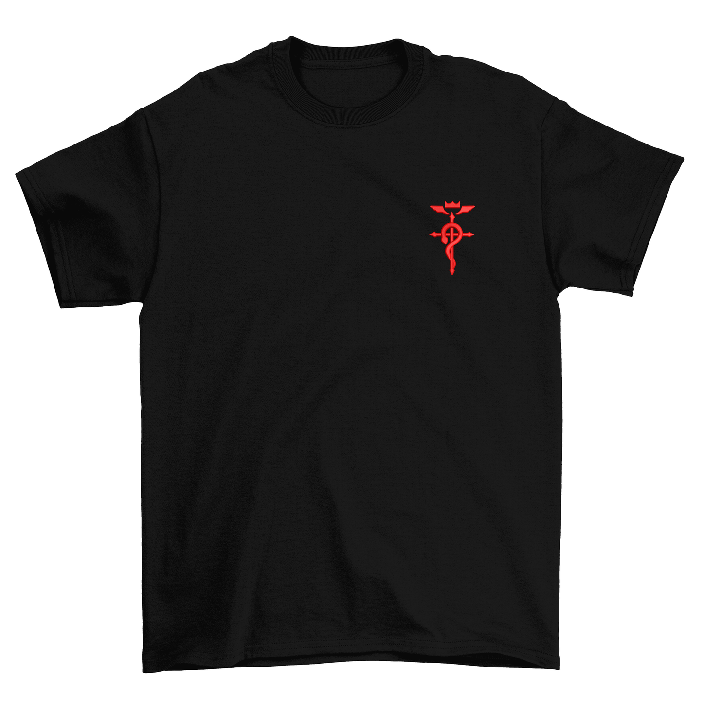 KAEL - Full Metal Alchemist Flamel Tshirt Yeniden Yapılandırılmış Nakış