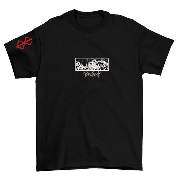 KAEL - Guts Arm Cursed Oversize Tshirt Yeniden Yapılandırılmış Nakış