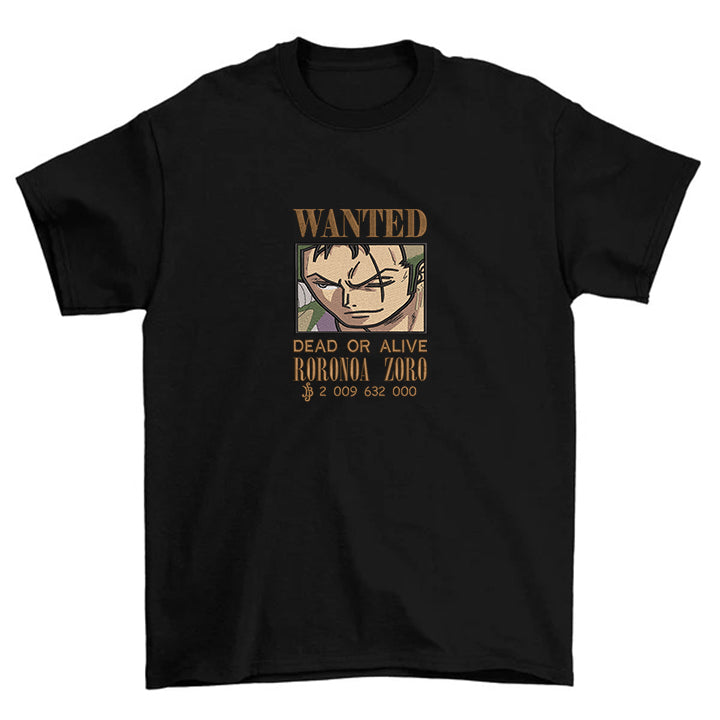 KAEL - Roronoa Zoro Bounty Oversize Tshirt Yeniden Yapılandırılmış Nakış