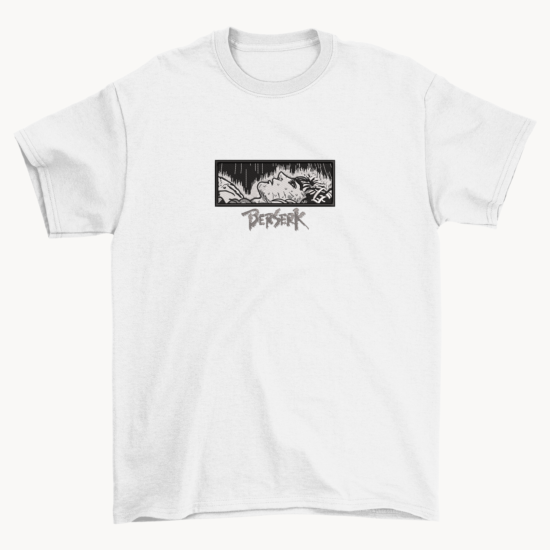 KAEL - Guts Cursed Oversize Tshirt Yeniden Yapılandırılmış Nakış