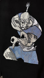 KAEL - OVERSİZE SWEATSHİRT - Isaac Netero Battle Yeniden Yapılandırılmış Nakış