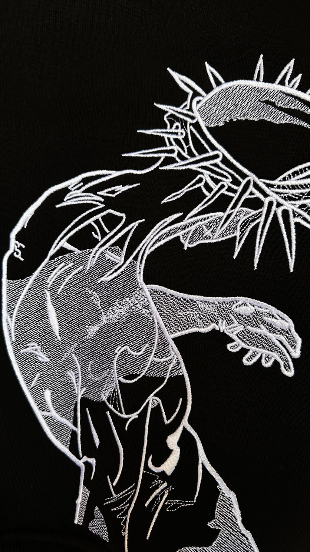 KAEL - Holy Savior Oversize Tshirt Yeniden Yapılandırılmış Nakış