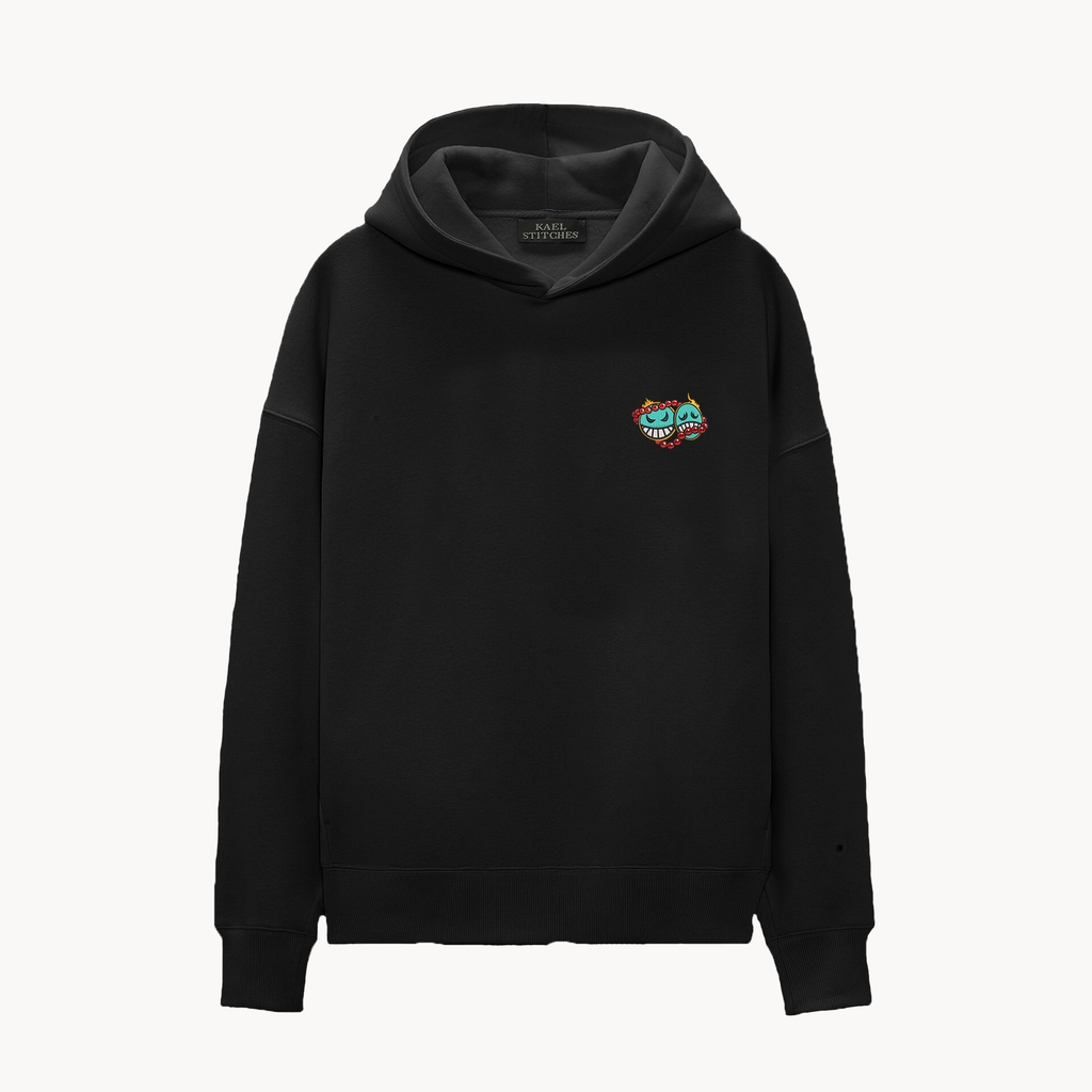 KAEL - OVERSİZE SWEATSHİRT - Portgas D. Ace Back Pose Yeniden Yapılandırılmış Nakış