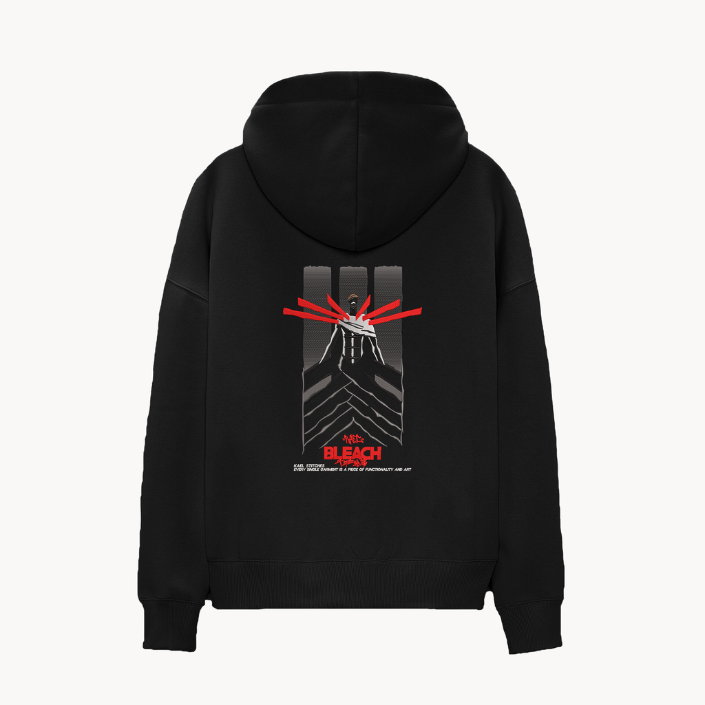 KAEL - OVERSİZE SWEATSHİRT - Aizen Sosuke Yeniden Yapılandırılmış Nakış