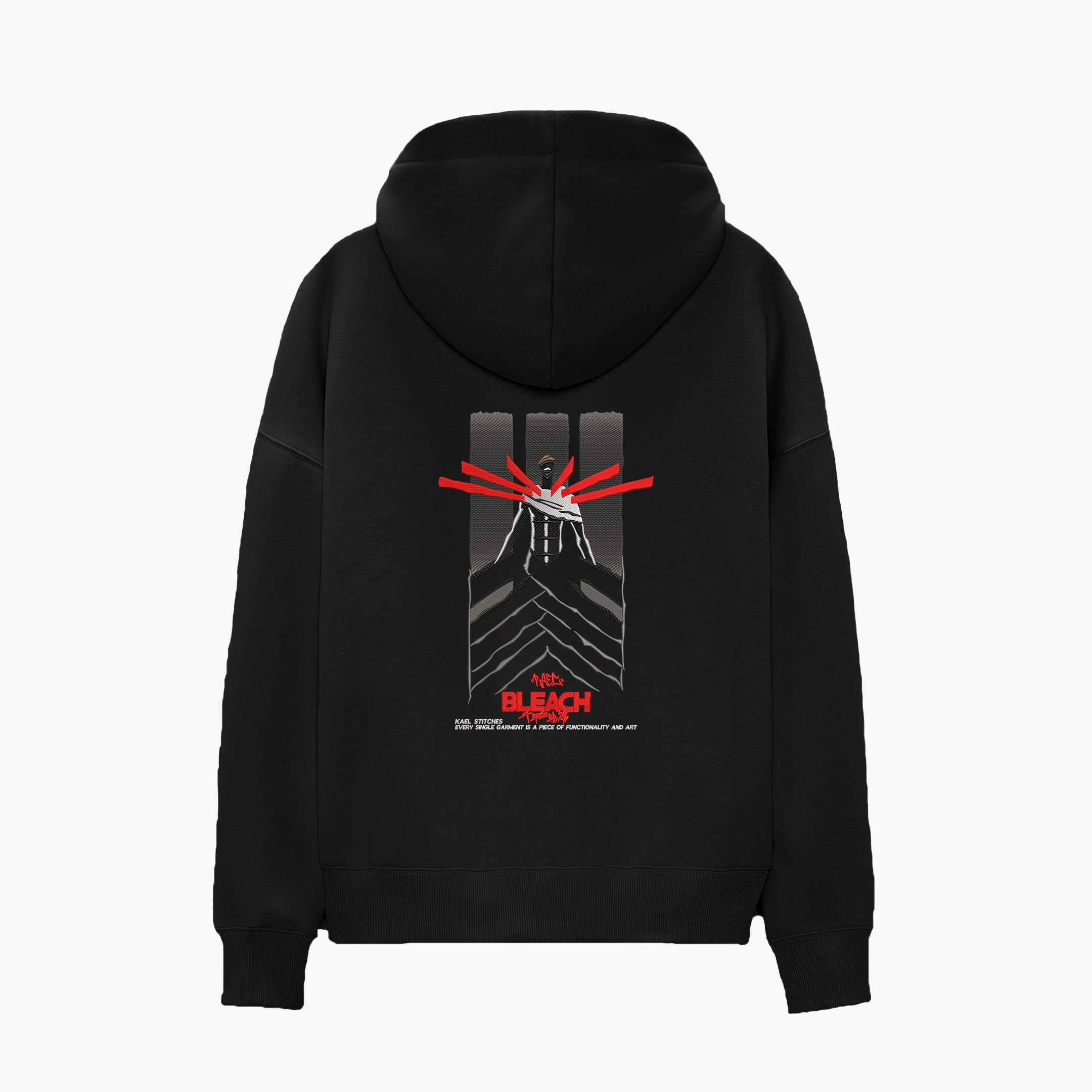 KAEL - OVERSİZE SWEATSHİRT - Aizen Sosuke Yeniden Yapılandırılmış Nakış