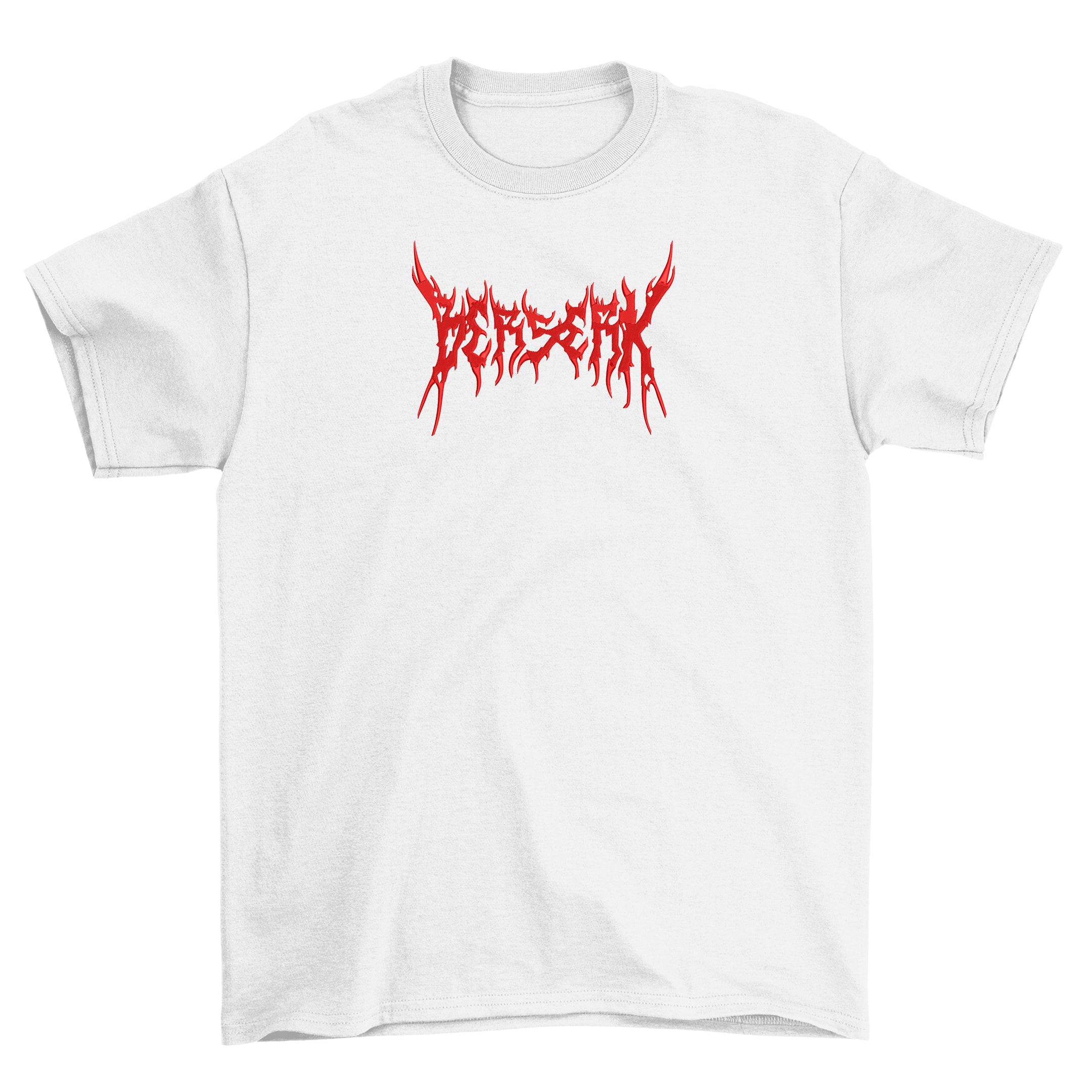 KAEL - Berserk Yazı Oversize Tshirt Yeniden Yapılandırılmış Nakış