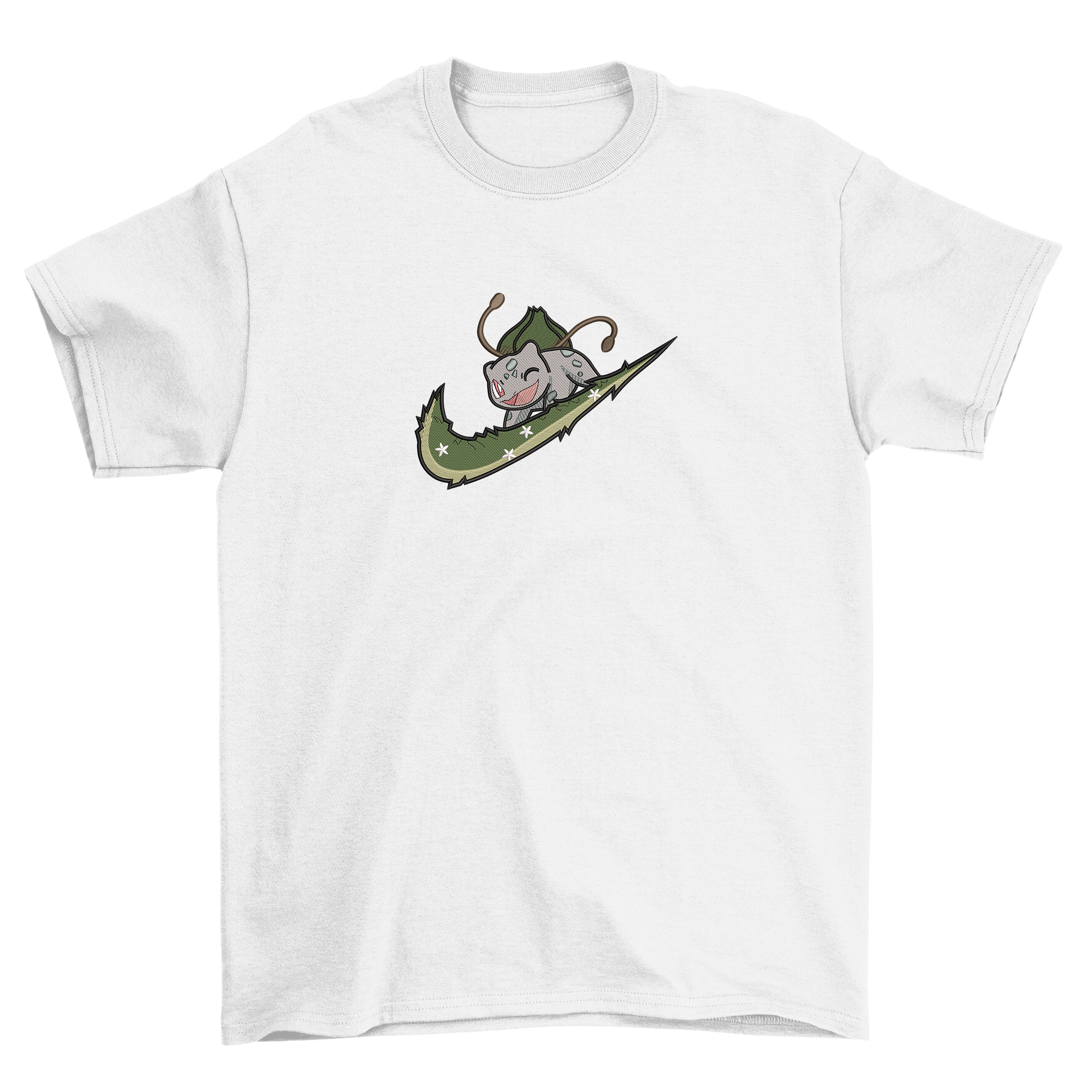 KAEL - Balbasaur Oversize Tshirt Yeniden Yapılandırılmış Nakış