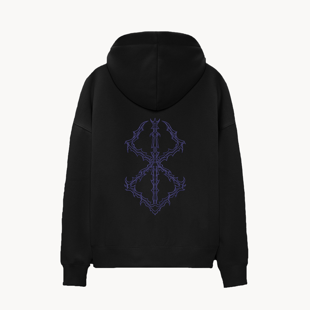 KAEL - OVERSİZE SWEATSHİRT - Berserk Curse Mark Yeniden Yapılandırılmış Nakış