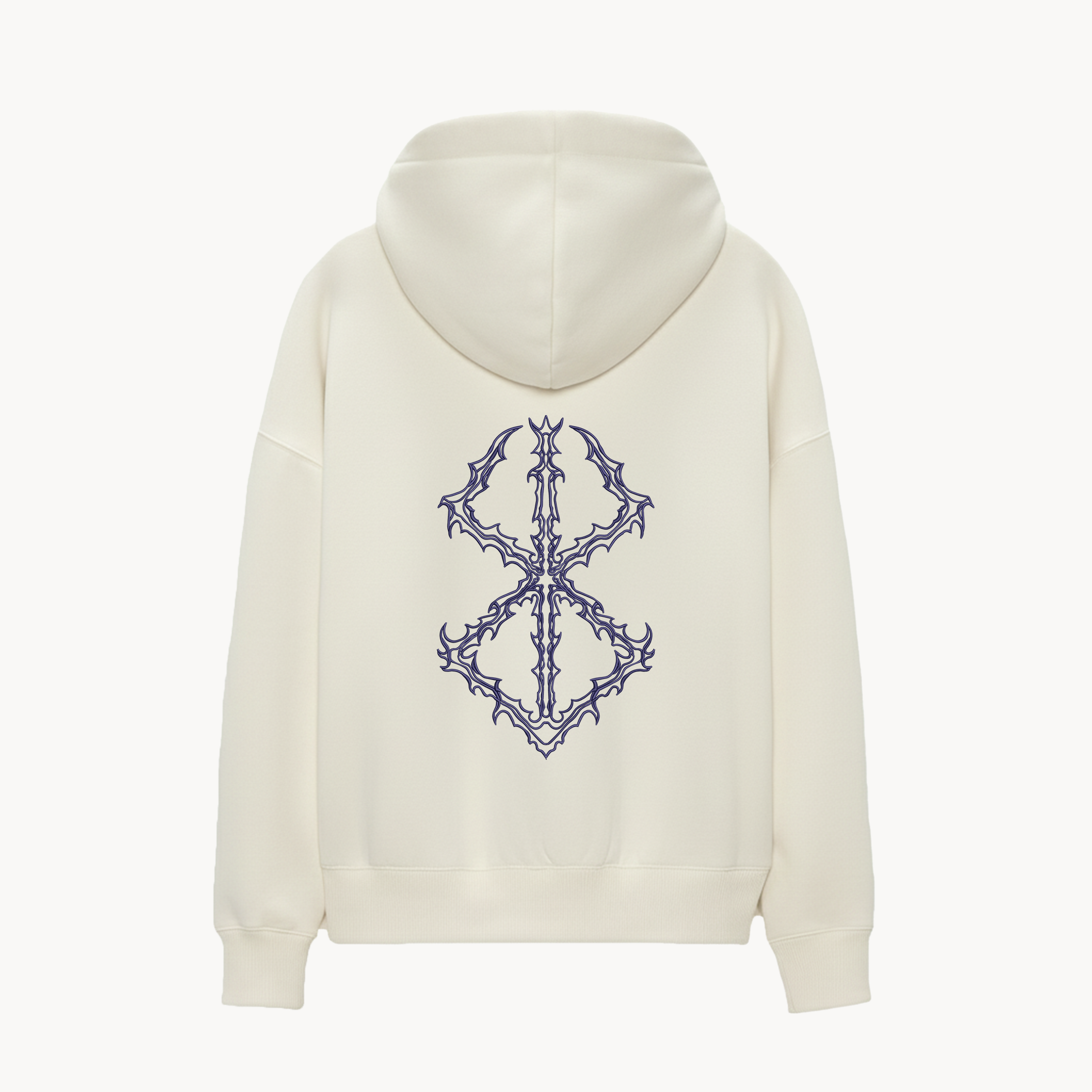 KAEL - OVERSİZE SWEATSHİRT - Berserk Curs Mark Yeniden Yapılandırılmış Nakış