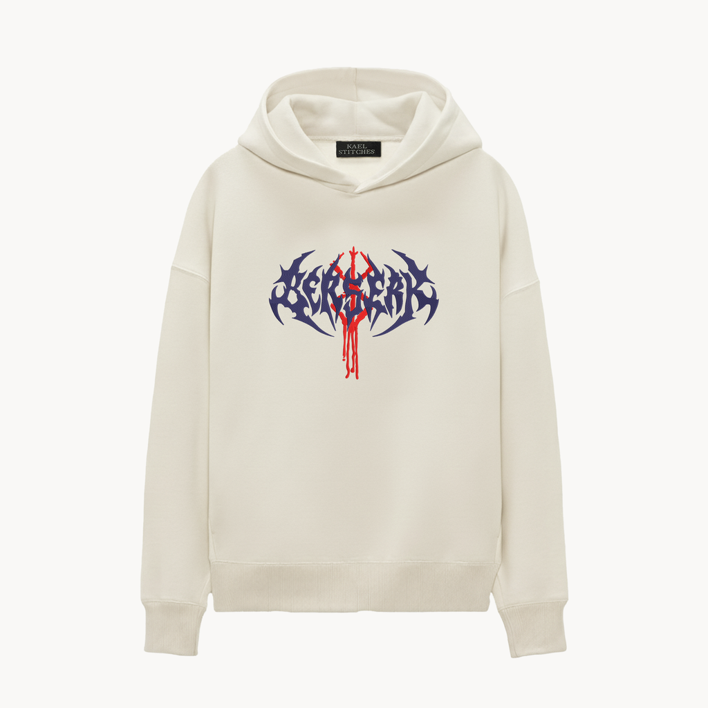 KAEL - OVERSİZE SWEATSHİRT - Berserk Curse Mark Yeniden Yapılandırılmış Nakış