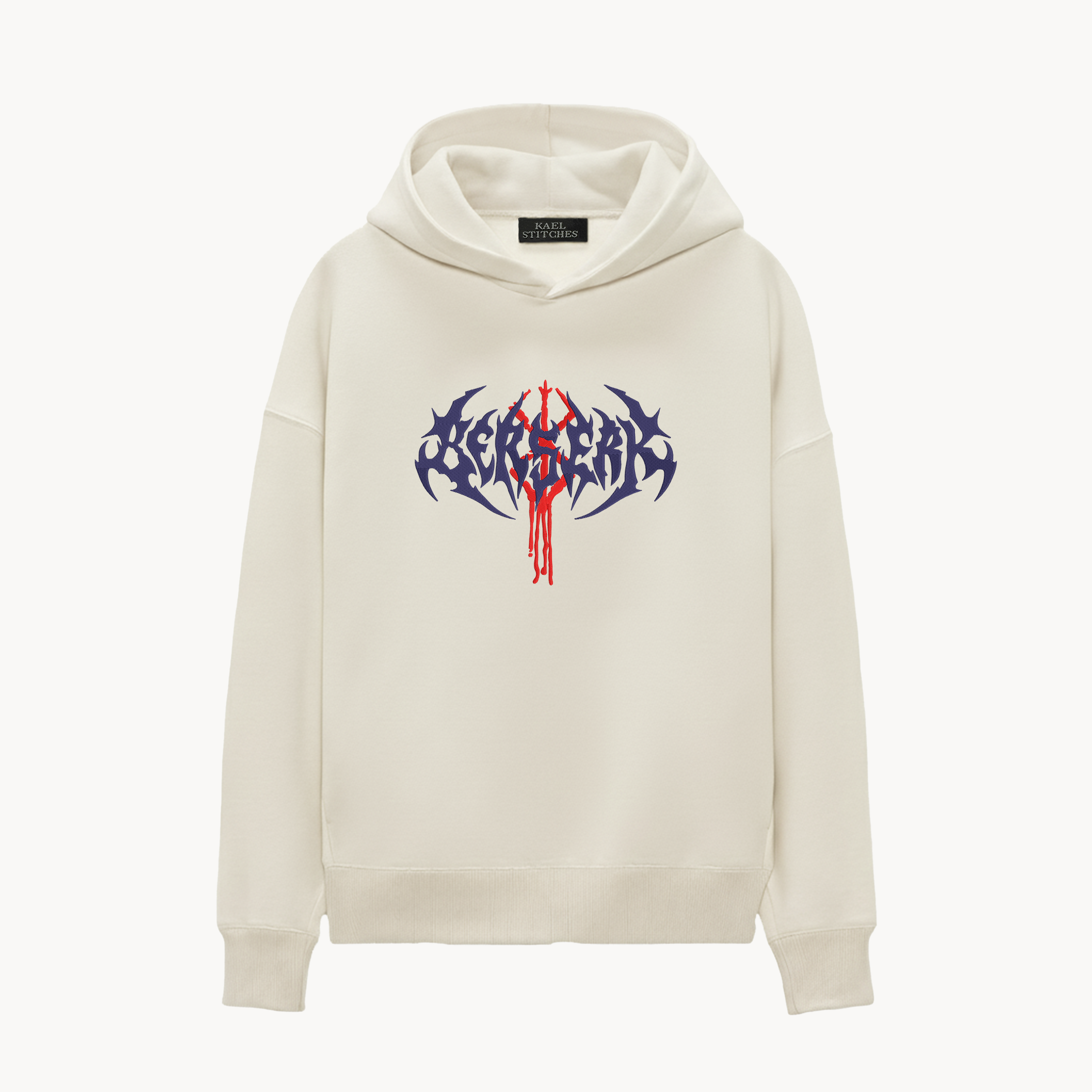 KAEL - OVERSİZE SWEATSHİRT - Berserk Curs Mark Yeniden Yapılandırılmış Nakış