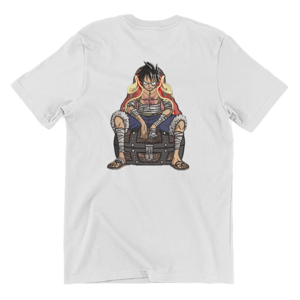 KAEL - Monkey D. Luffy Nika Oversize Tshirt Yeniden Yapılandırılmış Nakış