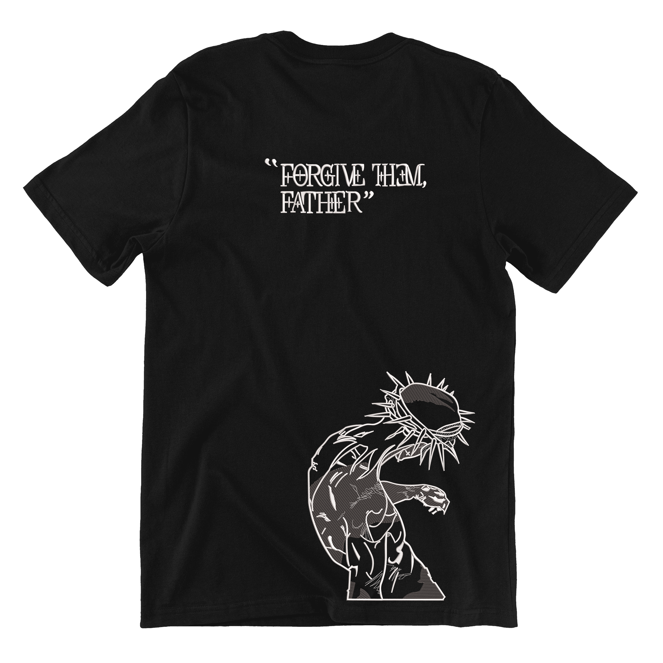 KAEL - Holy Savior Oversize Tshirt Yeniden Yapılandırılmış Nakış