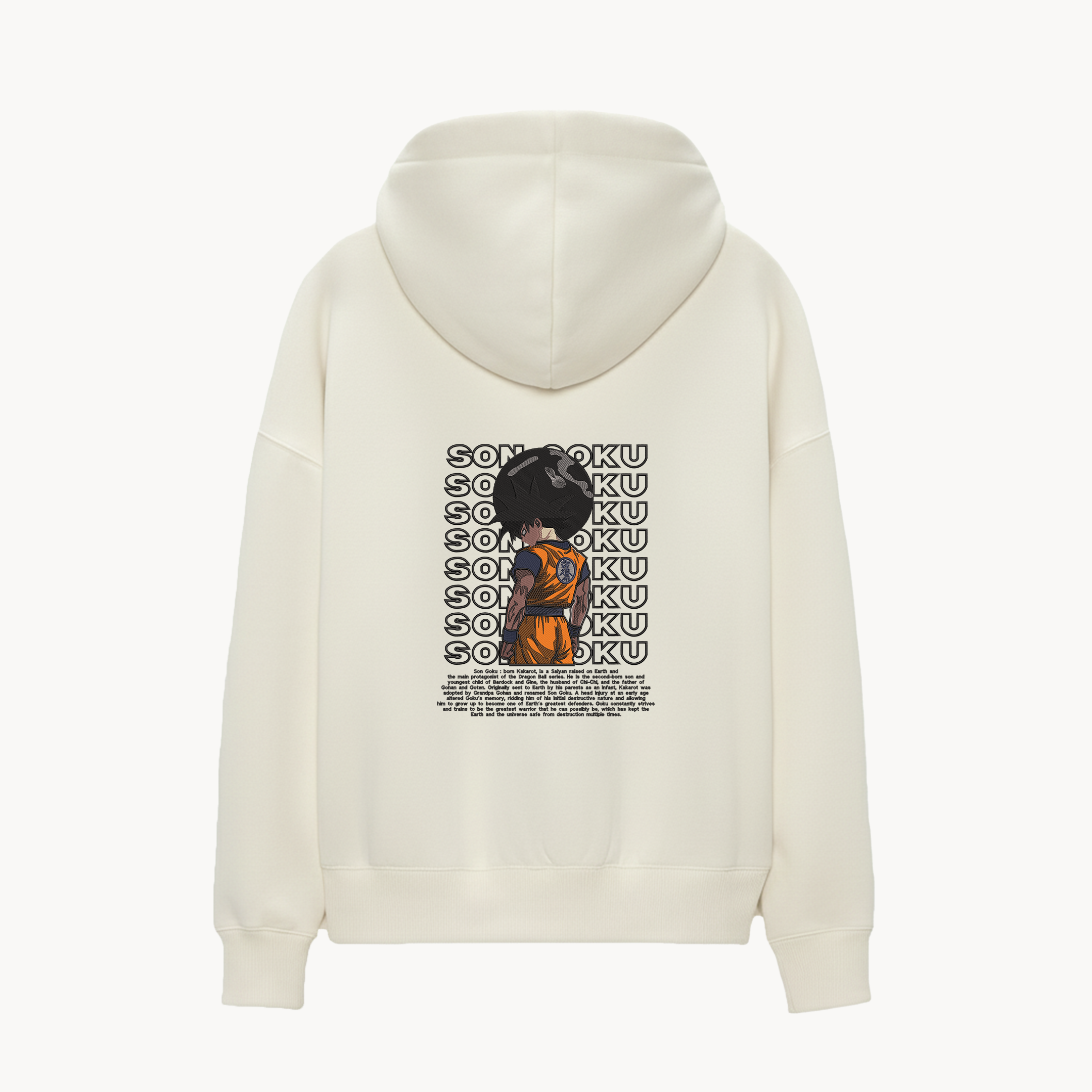 KAEL - OVERSİZE SWEATSHİRT - Son Goku Yeniden Yapılandırılmış Nakış