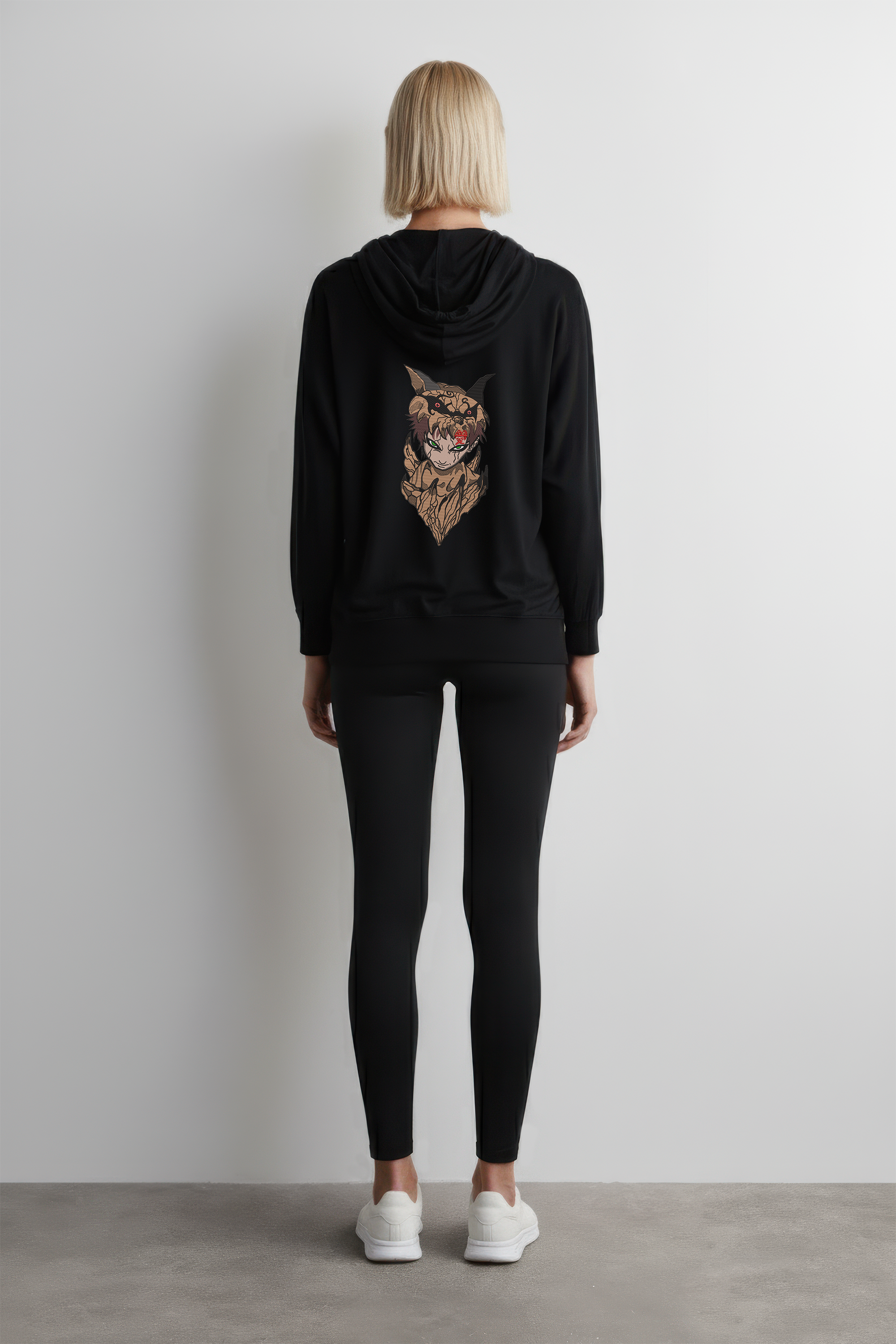 KAEL - OVERSİZE SWEATSHİRT - GAARA x SHUKAKU Yeniden Yapılandırılmış Nakış