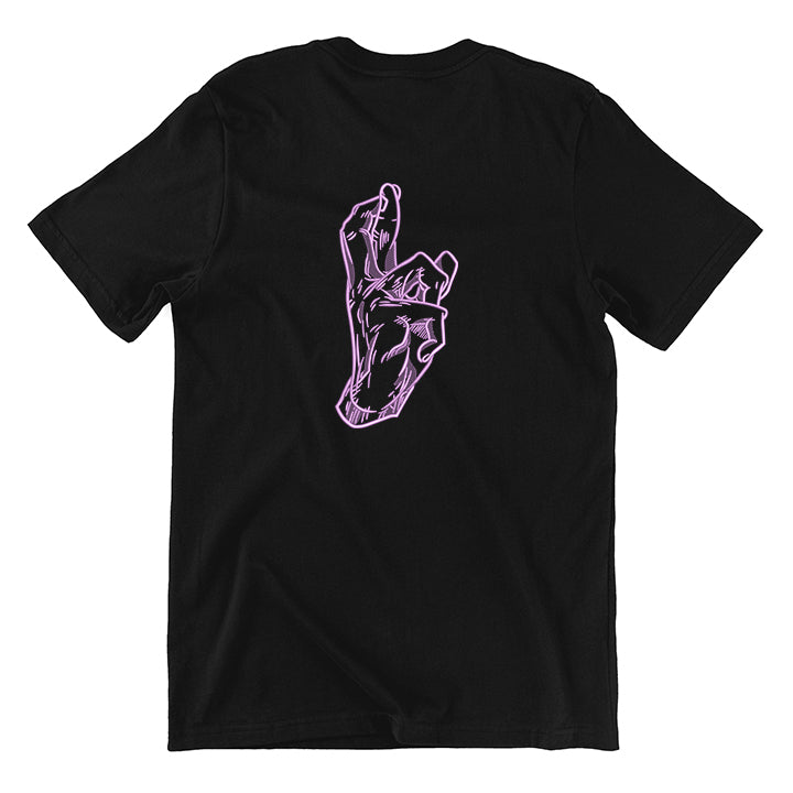 KAEL - Gojo Satoru Hand Sign Oversize Tshirt Yeniden Yapılandırılmış Nakış