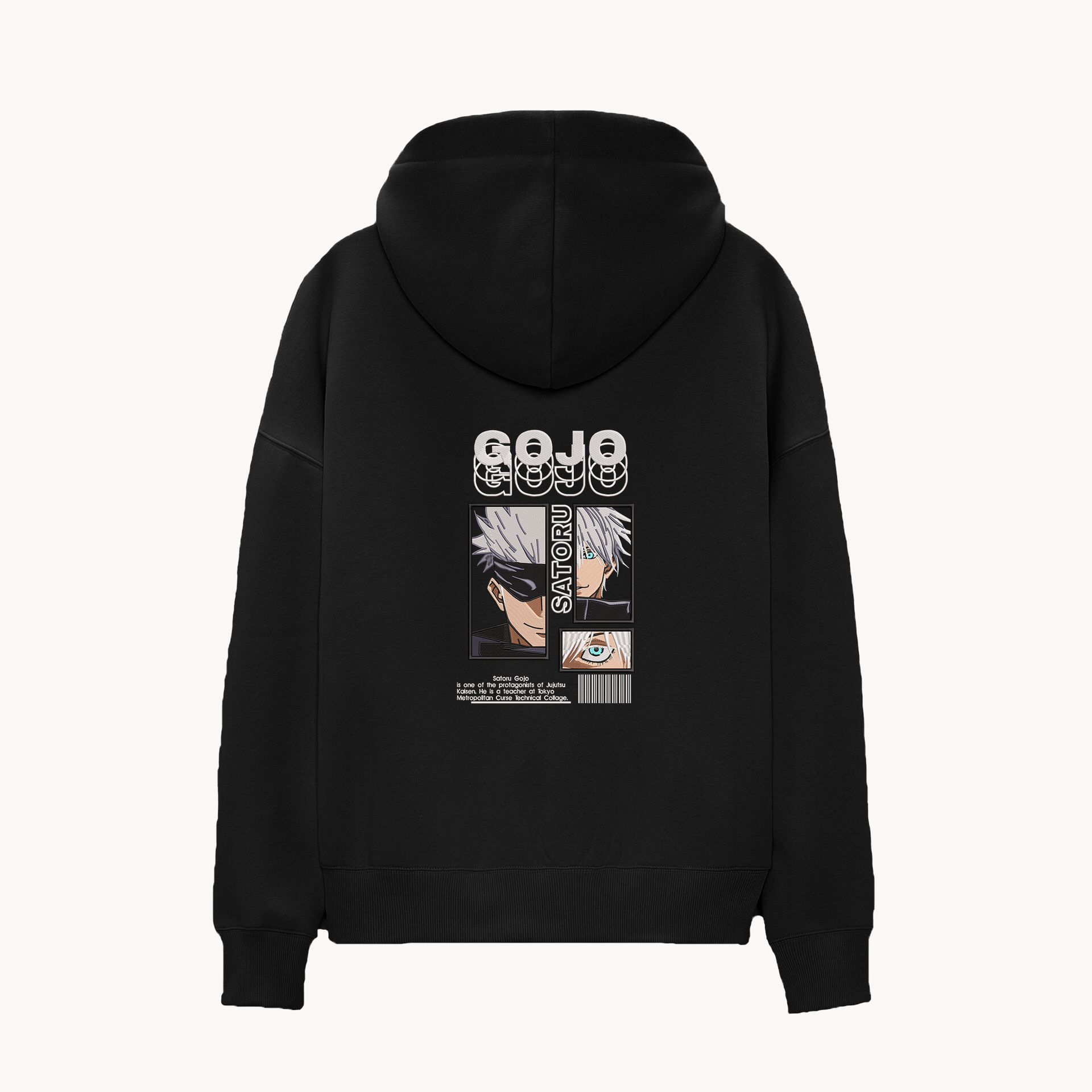 SATORU.O KAEL - OVERSİZE SWEATSHİRT -Gojo Satoru Yeniden Yapılandırılmış