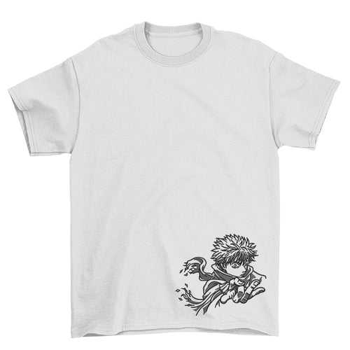 KAEL - Gojo Satoru Cursed Oversize Tshirt Yeniden Yapılandırılmış Nakış