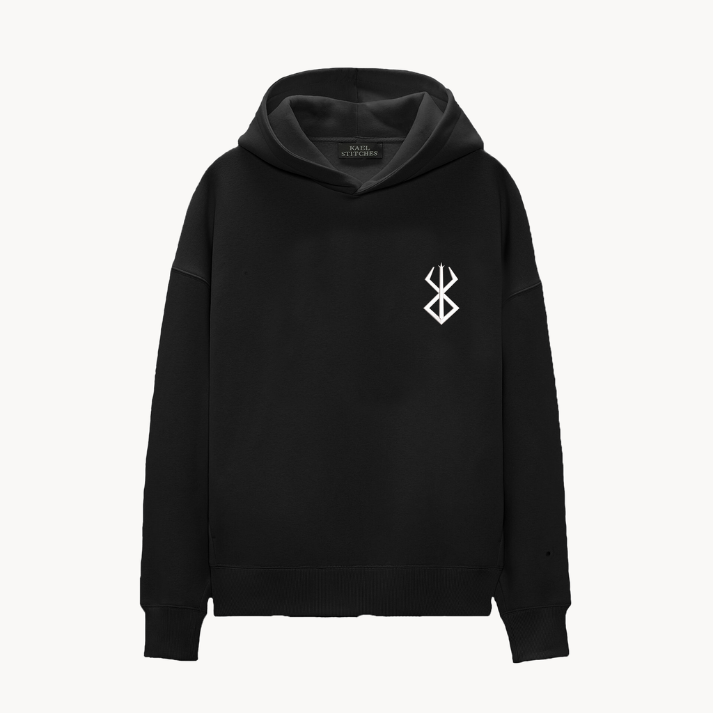 KAEL - OVERSİZE SWEATSHİRT - Guts Dragon Form Yeniden Yapılandırılmış Nakış