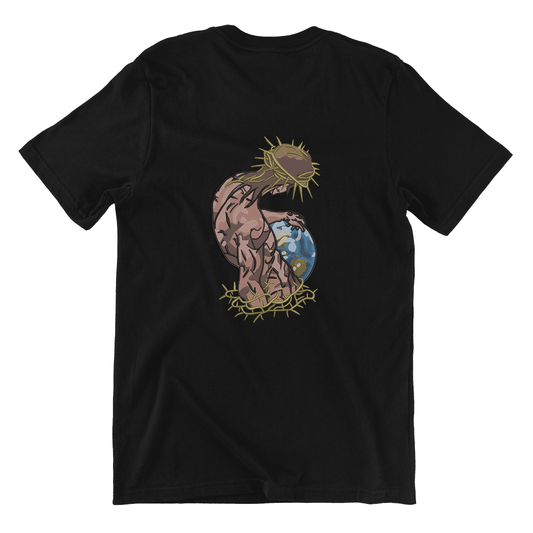 KAEL - Holy Savior 2 Oversize Tshirt Yeniden Yapılandırılmış Nakış