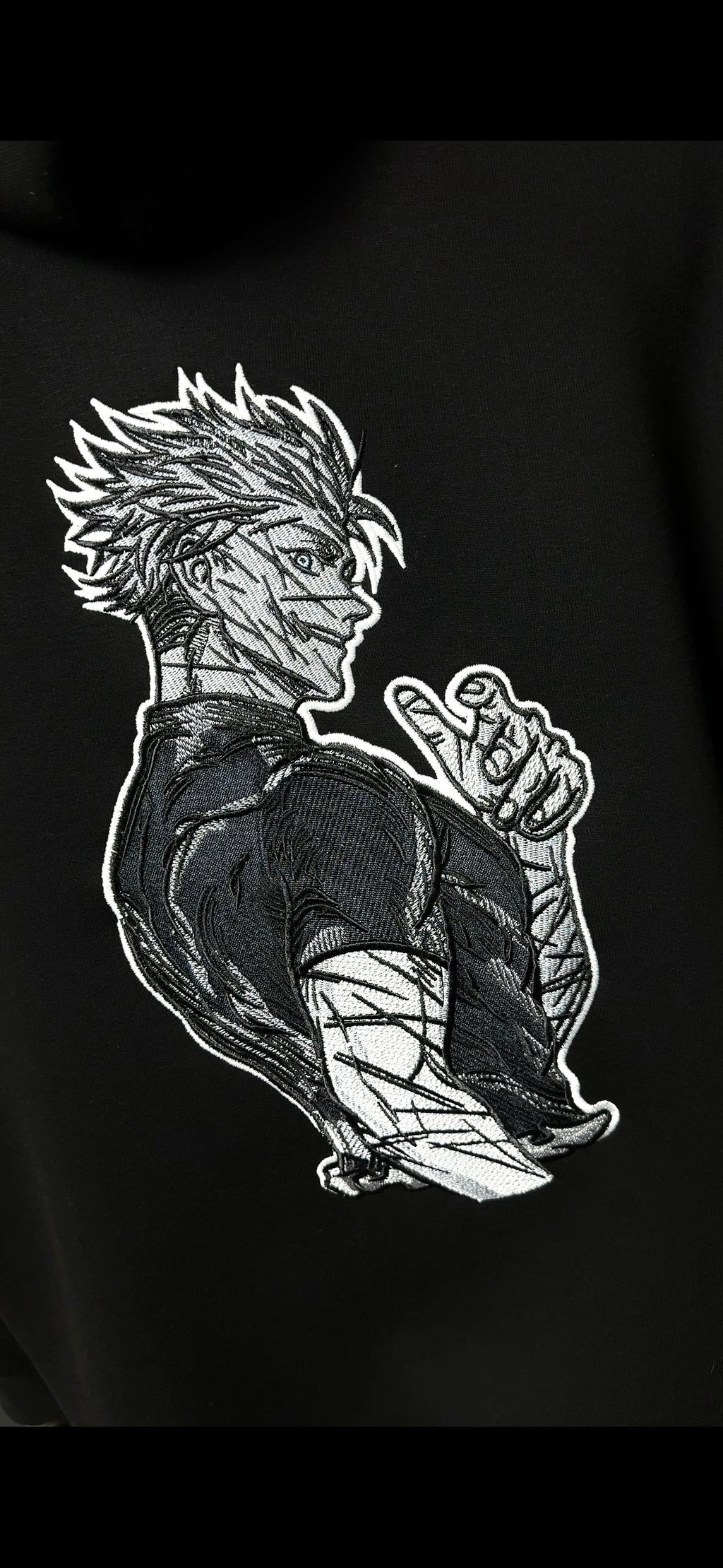 KAEL - OVERSİZE SWEATSHİRT -Gojo Satoru The Honored One Yeniden Yapılandırılmış Nakış