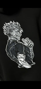 KAEL - OVERSİZE SWEATSHİRT -Gojo Satoru The Honored One Yeniden Yapılandırılmış Nakış