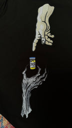 KAEL - Hand of TREN Oversize Tshirt Yeniden Yapılandırılmış Nakış