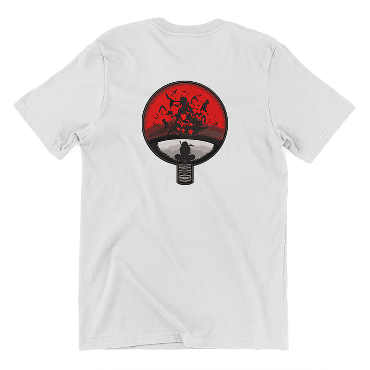 KAEL - Uchiha Itachi Oversize Tshirt Yeniden Yapılandırılmış Nakış