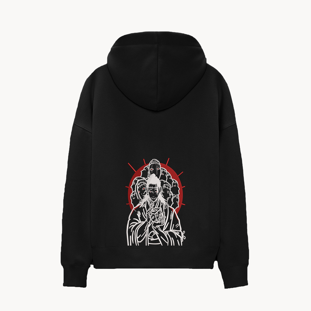 KAEL - OVERSİZE SWEATSHİRT - Kenjaku Curse Yeniden Yapılandırılmış Nakış