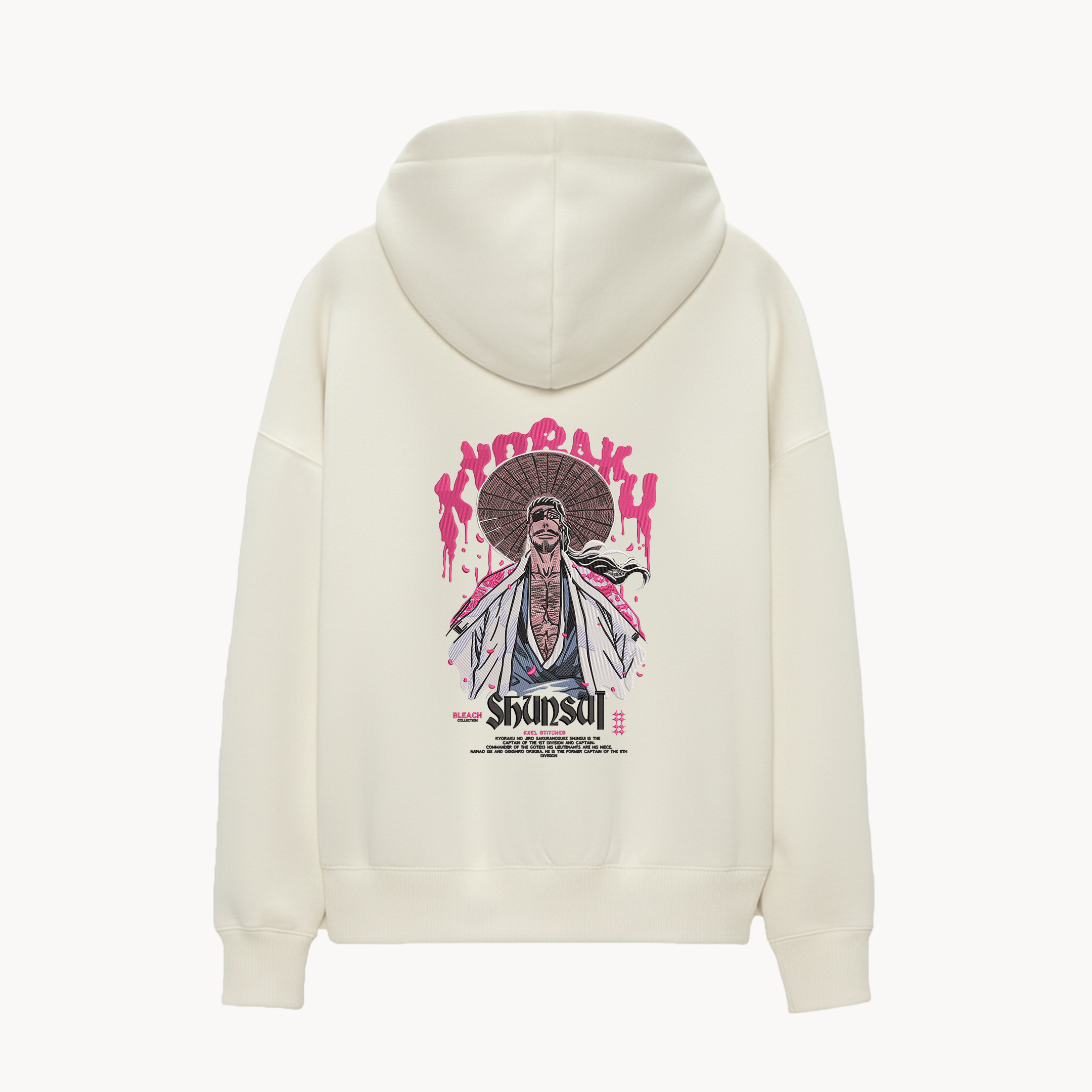 KAEL - OVERSİZE SWEATSHİRT - Kyoraku Shunsui - Yeniden Yapılandırılmış Nakış