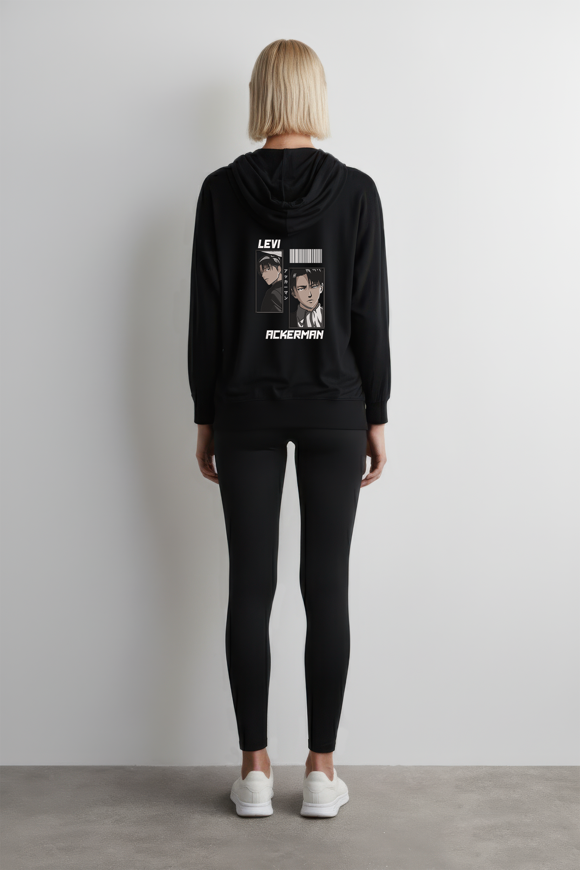 KAEL - OVERSİZE SWEATSHİRT - Levi Ackerman Yeniden Yapılandırılmış Nakış