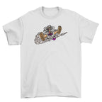 KAEL - Monkey D.Luffy Nika Swoosh Oversize Tshirt Yeniden Yapılandırılmış Nakış