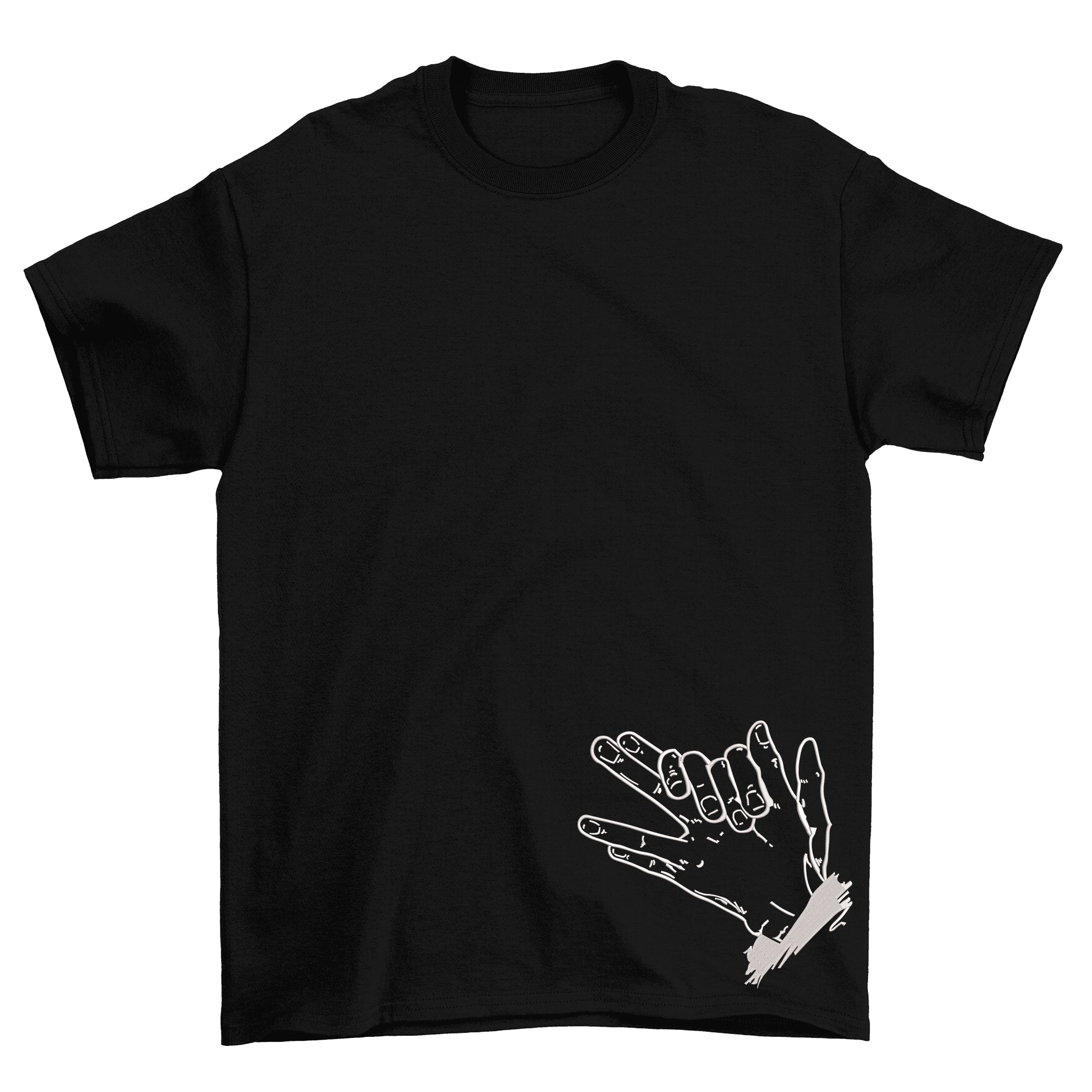KAEL - Megumi Hand Sign Oversize Tshirt Yeniden Yapılandırılmış Nakış
