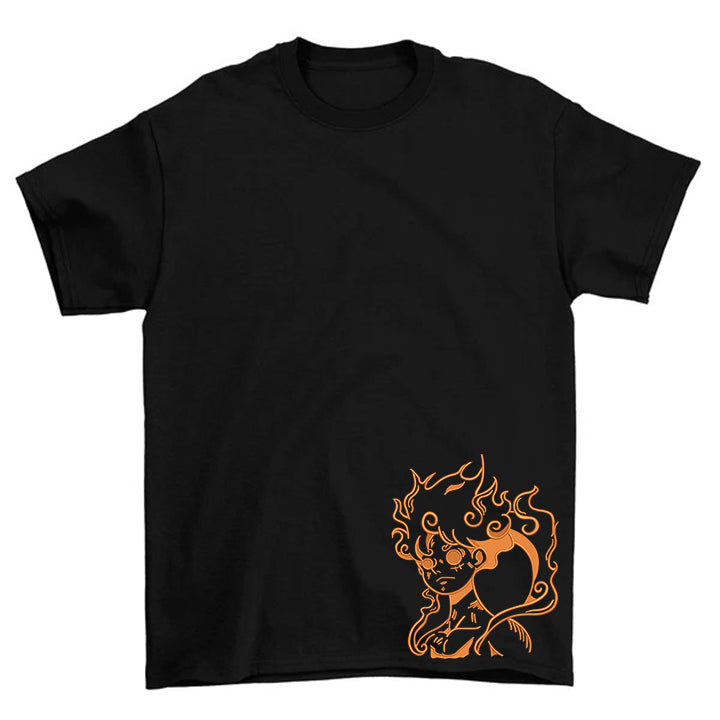 KAEL - Monkey D. Luffy Nika Oversize Tshirt Yeniden Yapılandırılmış Nakış