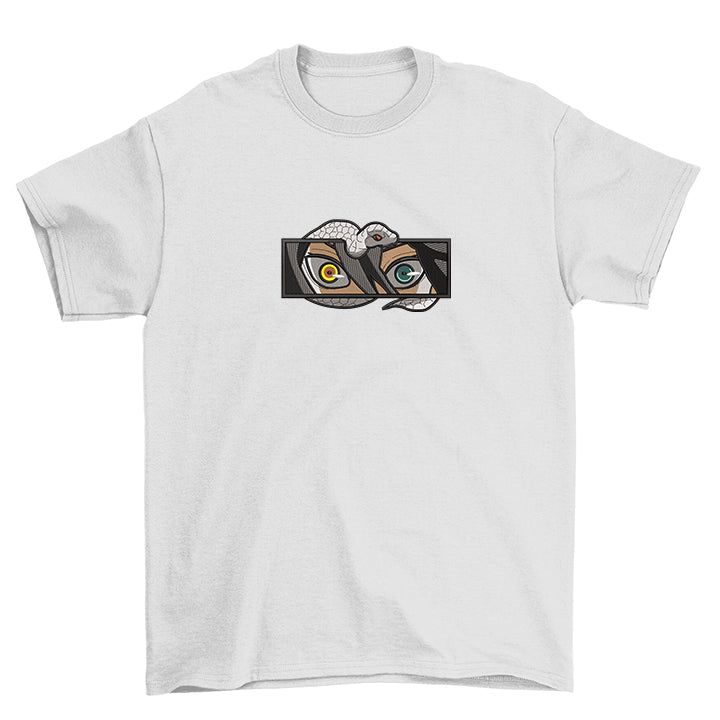 KAEL - Obanai Iguro Oversize Tshirt Yeniden Yapılandırılmış Nakış