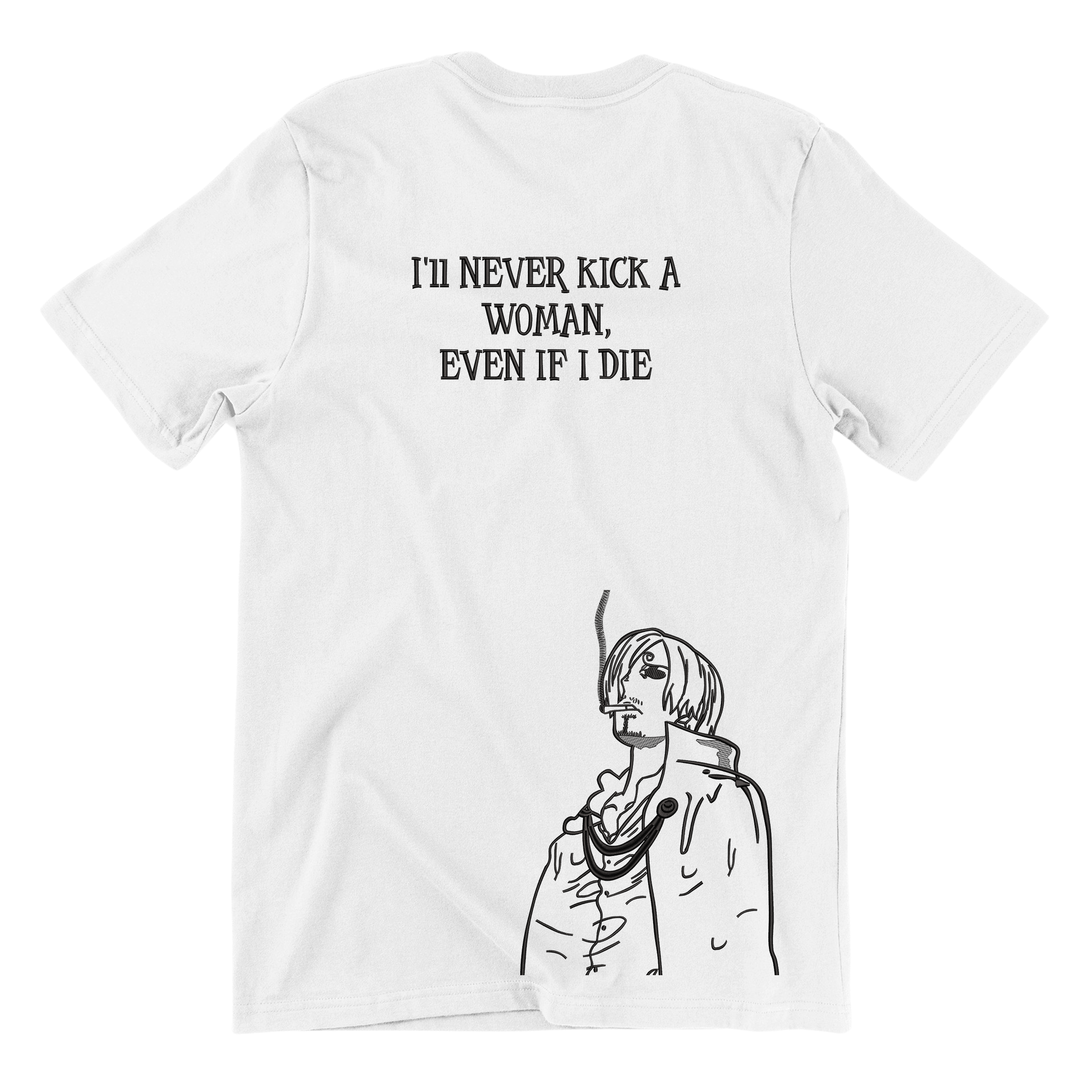 KAEL - Vinsmoke Sanji Oversize Tshirt Yeniden Yapılandırılmış Nakış