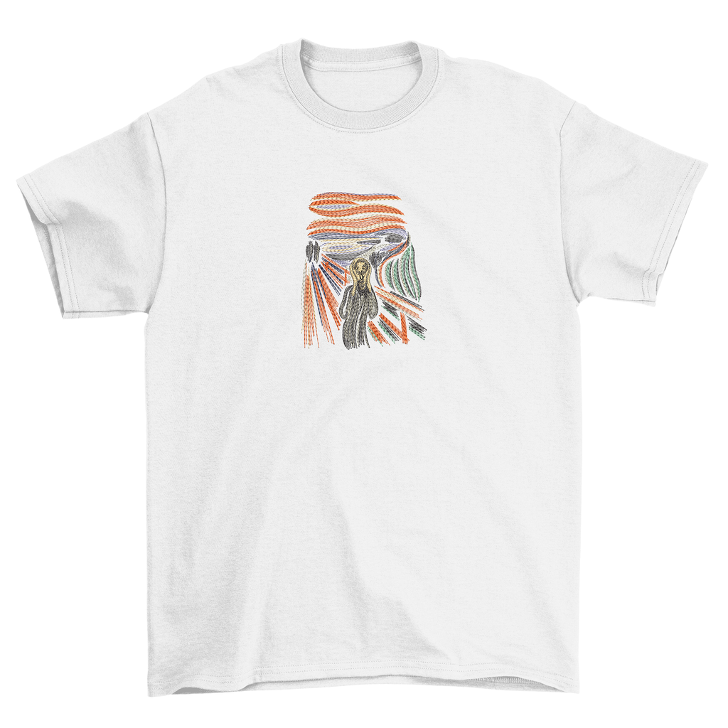 KAEL - Scream Oversize Tshirt Yeniden Yapılandırılmış Nakış