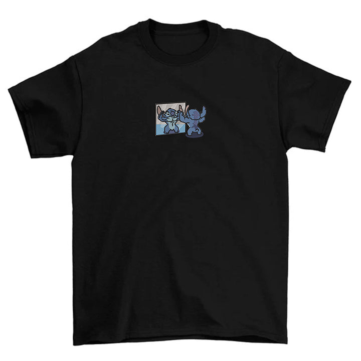 KAEL - Stitch Oversize Tshirt Yeniden Yapılandırılmış Nakış
