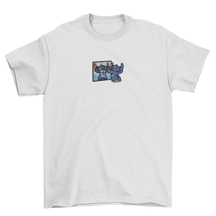 KAEL - Stitch Oversize Tshirt Yeniden Yapılandırılmış Nakış