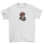 KAEL - Sukuna Know Your Place Oversize Tshirt Yeniden Yapılandırılmış Nakış