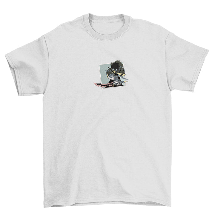 KAEL - Sung Jin-woo Oversize Tshirt Yeniden Yapılandırılmış Nakış