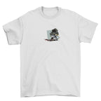 KAEL - Sung Jin-woo Oversize Tshirt Yeniden Yapılandırılmış Nakış